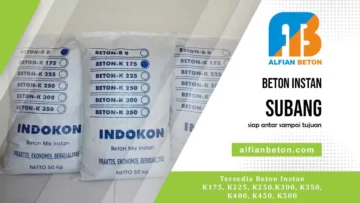 Harga Beton Instan Subang