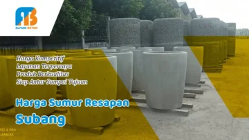 Harga Sumur Resapan Subang